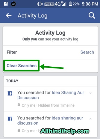 tap-on-clear-searches