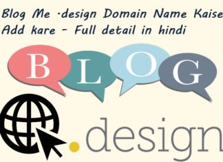 blog me design domain name kaise add kare in hindi