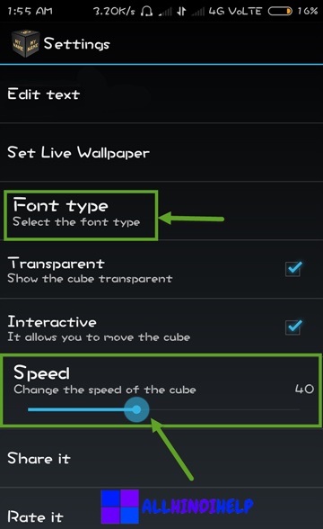 select-spped-and-font-types
