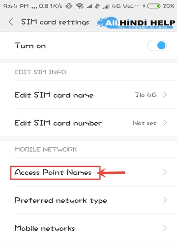 tap-on-access-point-name