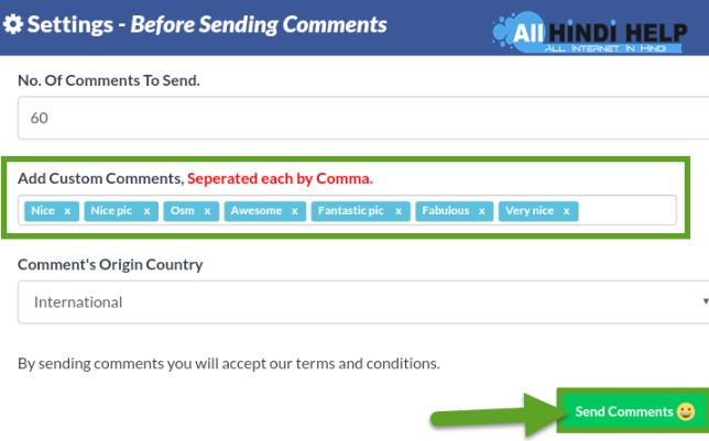 add-custom-comments-and-tap-send-comments