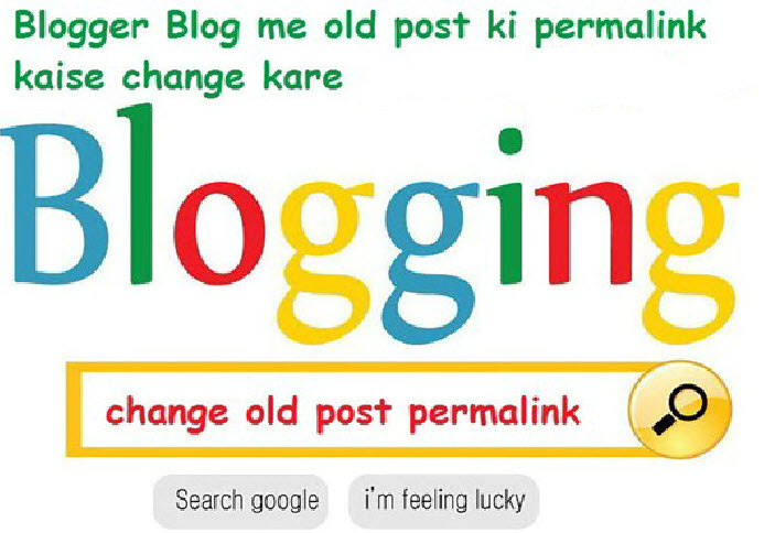 blog me published post ki permalink kaise change kare