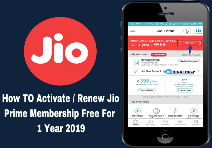 how to activate renew jio prime membership free for 1 year 2019