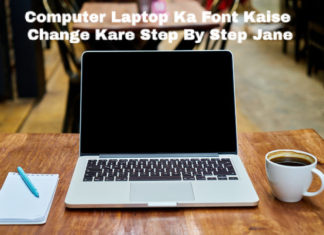 computer laptop me font change kaise kare step by step jane