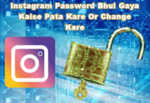 instagram password bhul gaya kaise pata kare or change kare