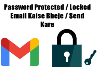 password protected locked email kaise send kare