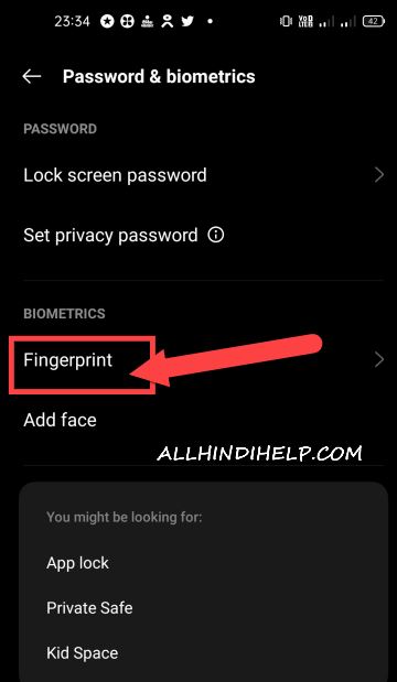 mobile me fingerprint lock kaise lagaye