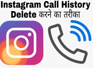 instagram call history kaise delete kare
