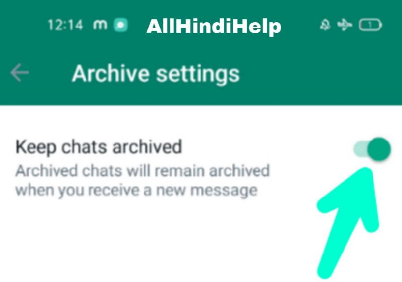 enable keep chat archive