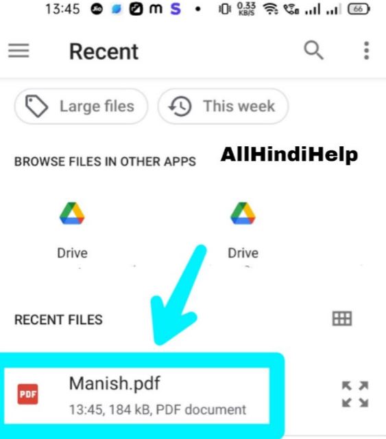 select document file from storage