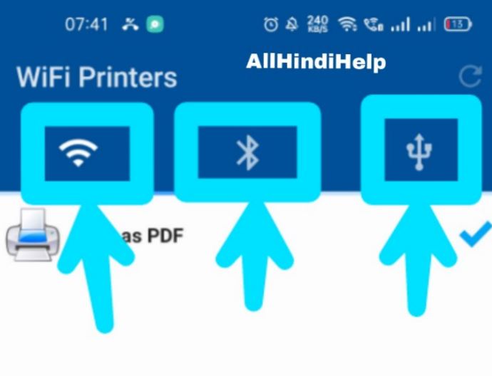 select printer option
