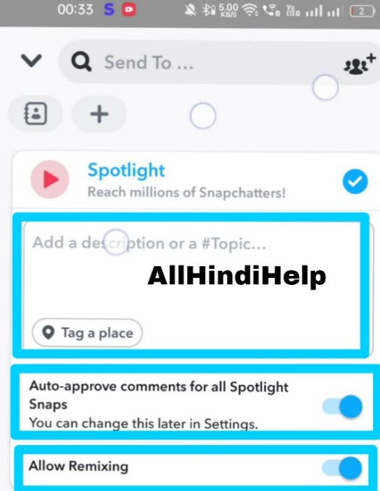 snapchat spotlight video kaise banaye